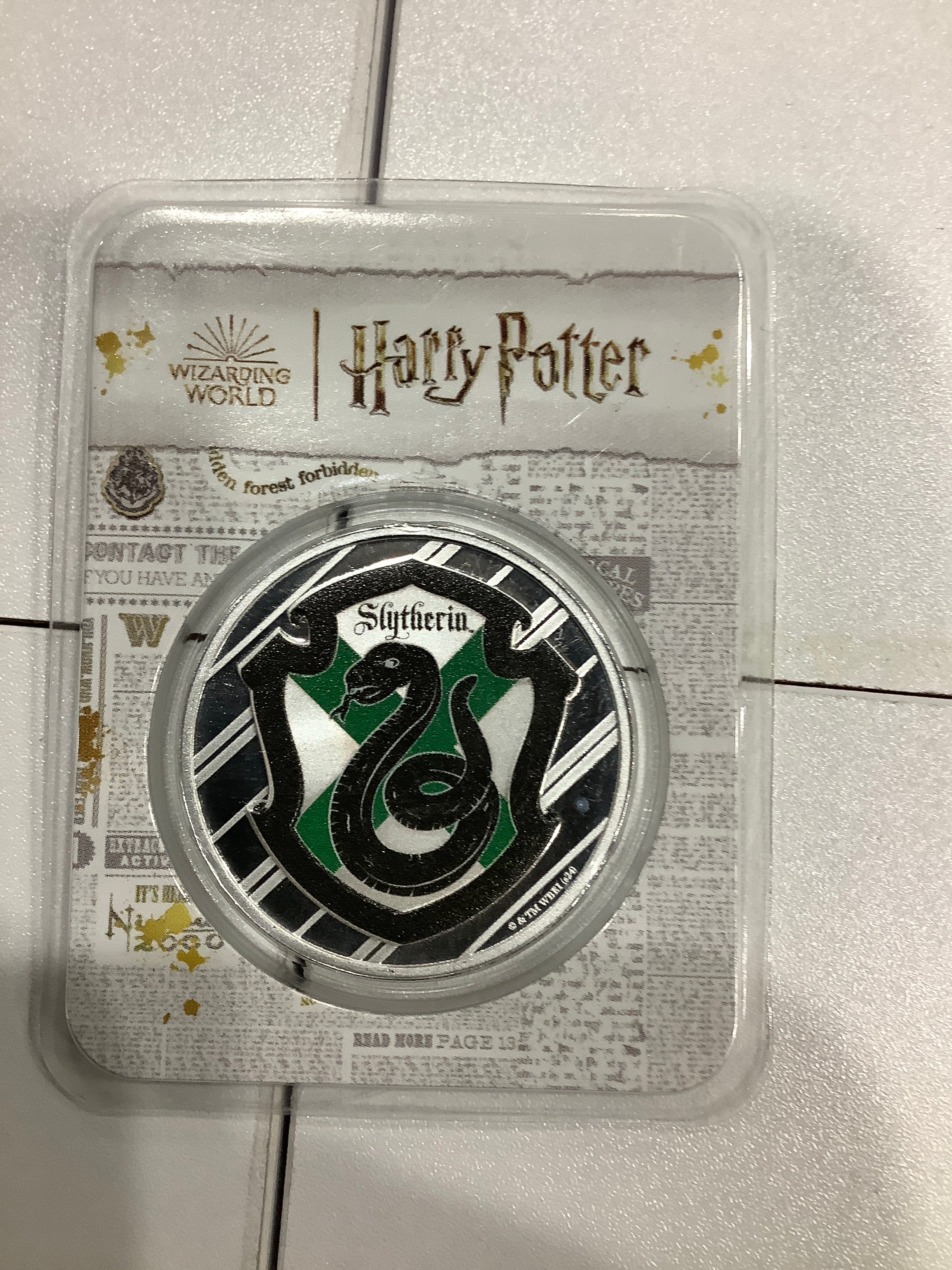 Harry Potter Slytherin 1oz Silver