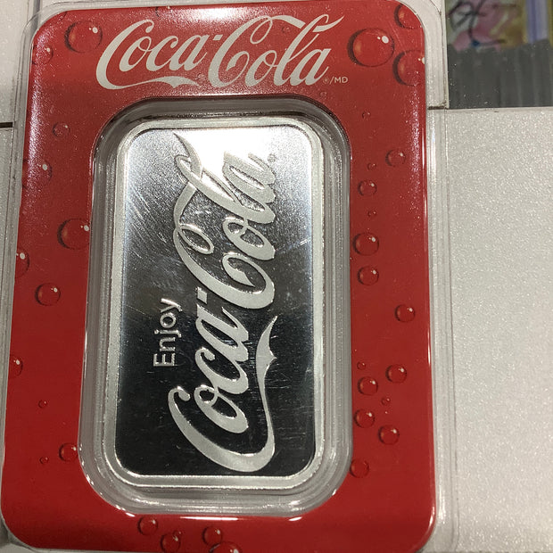 Coca-Cola 1oz Silver Bar