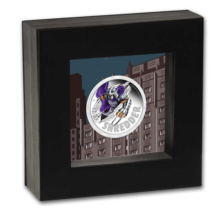 TMNT Shredder 1oz Silver Proof (Box)