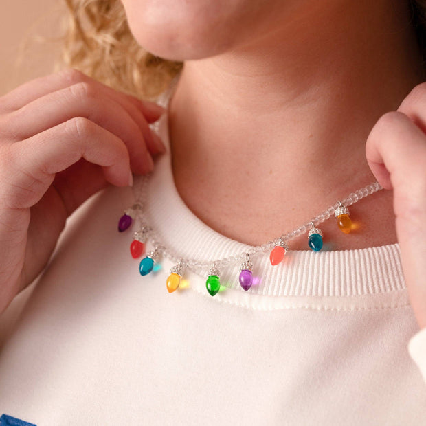 Christmas Light Bulb Necklace