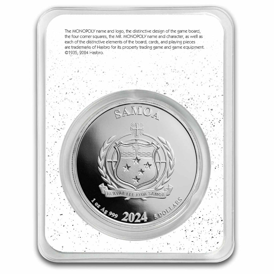Mr. Monopoly 1oz Silver 2024
