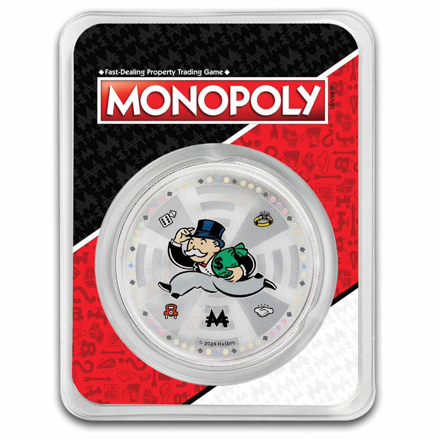 Mr. Monopoly 1oz Silver 2024