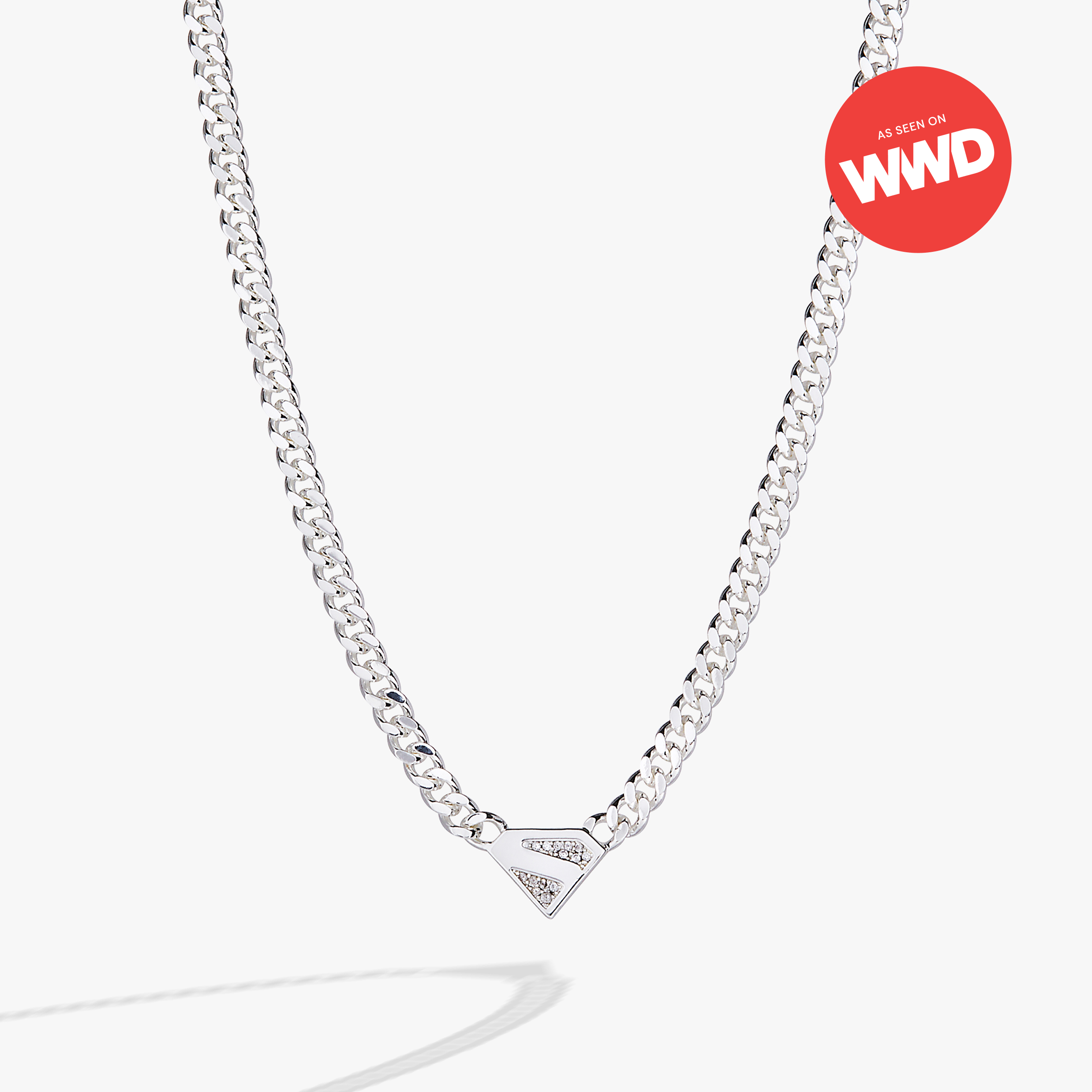 SUPERMAN™ Pave Logo Necklace