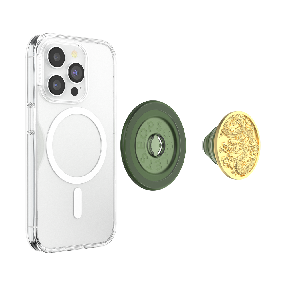 PopSockets MagSafe Phone Grip - Enamel Dragon