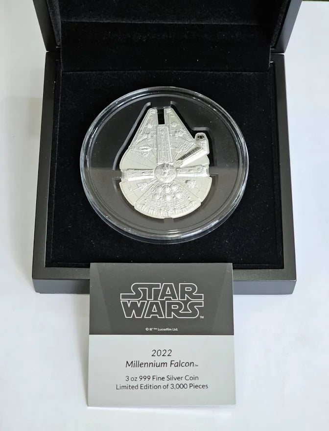 Star Wars Millennium Falcon 3oz Silver 2024