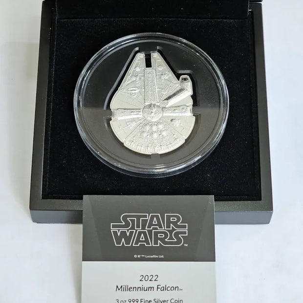 Star Wars Millennium Falcon 3oz Silver 2024