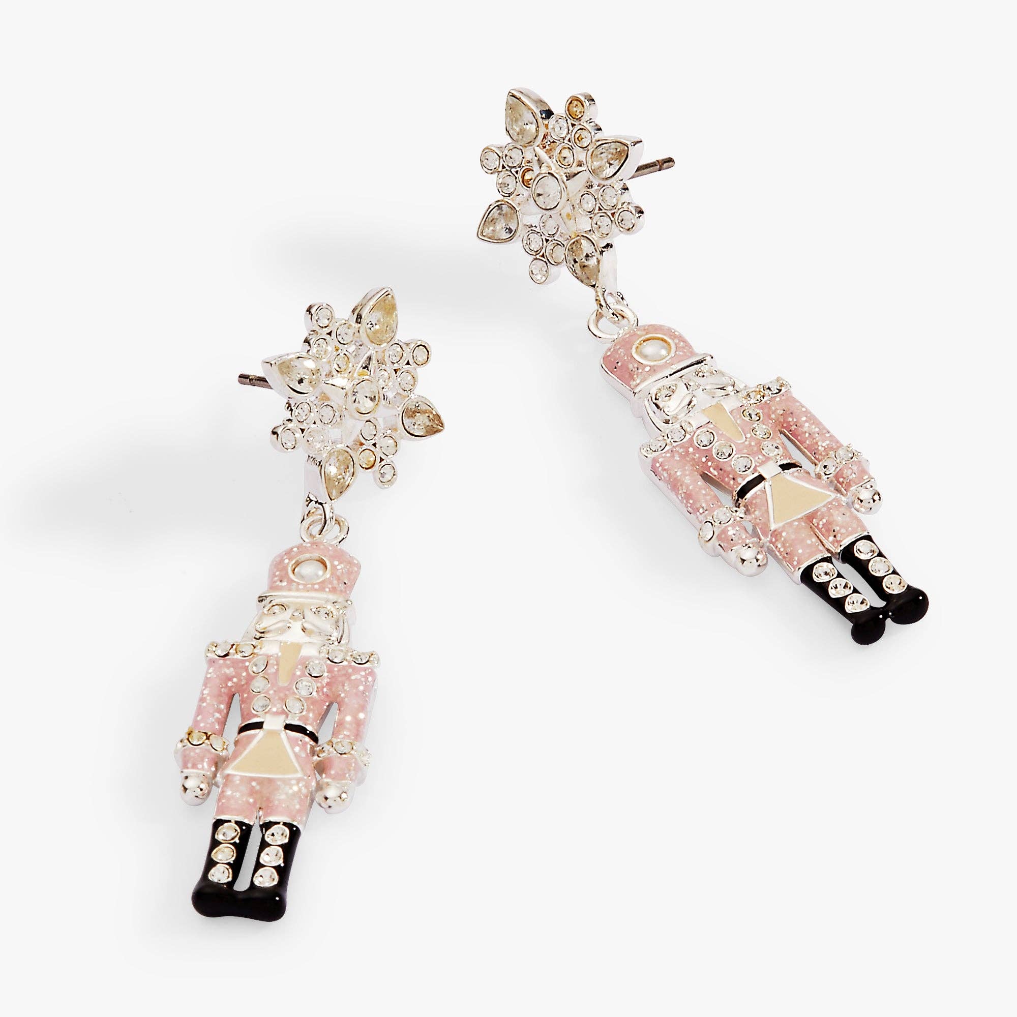 Nutcracker & Snowflake Drop Earrings
