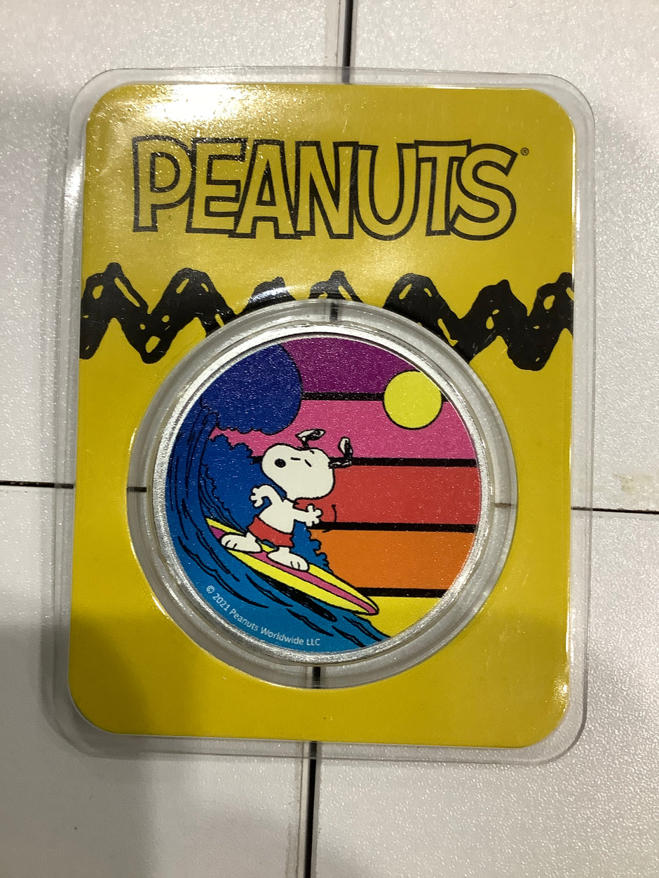 Peanuts Sunset Snoopy 1oz Silver