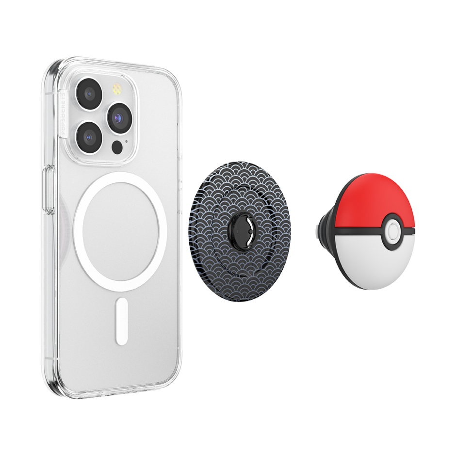 PopSockets MagSafe Phone Grip - Puffy Poké Ball Seigaiha