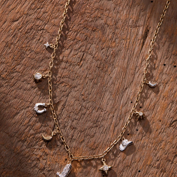 Cosmic Cowgirl Charm Necklace