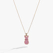 PEEPS® Pink Crystal Bunny Pendant Necklace