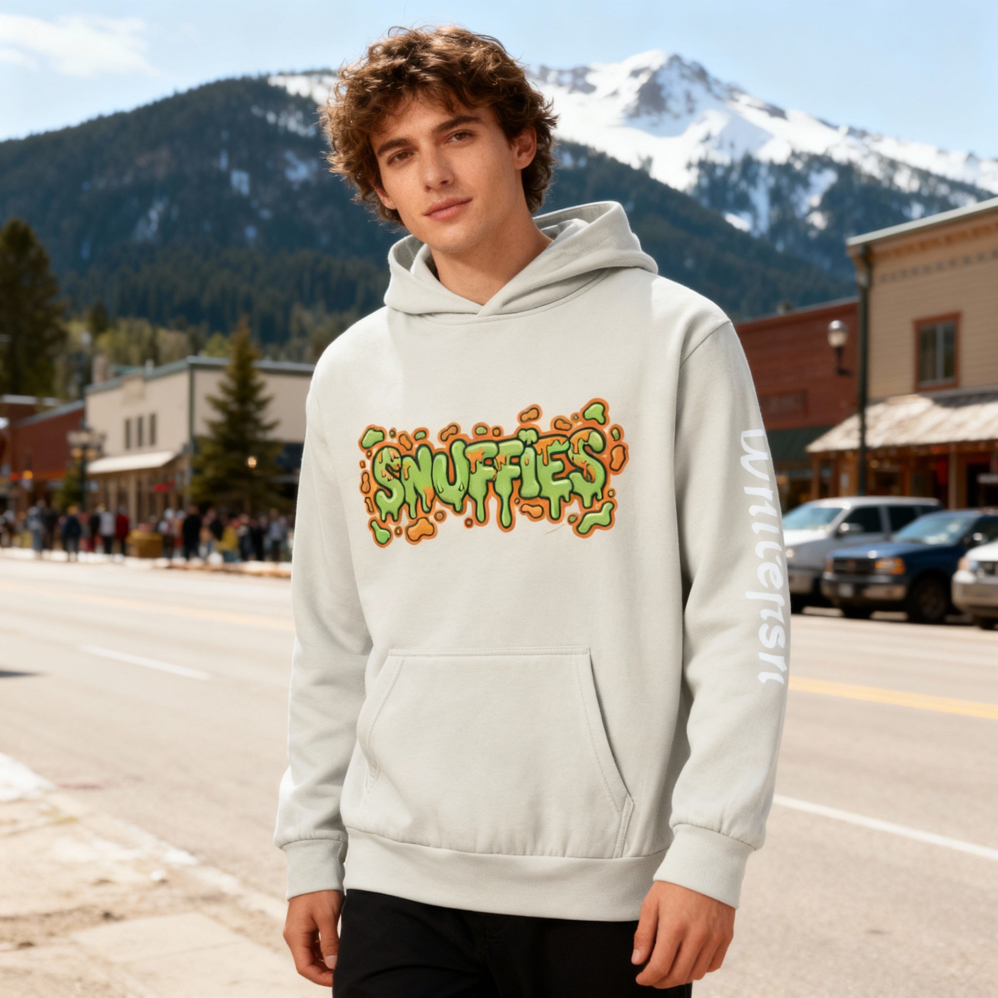 (Online Exclusive) SNUFFiES Garment-Dyed Slime Hoodie
