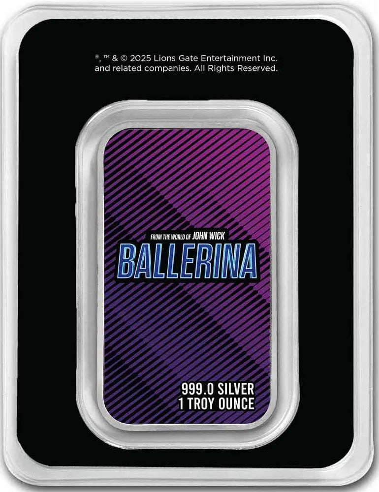 John Wick Ballerina Silver Bar 1 oz