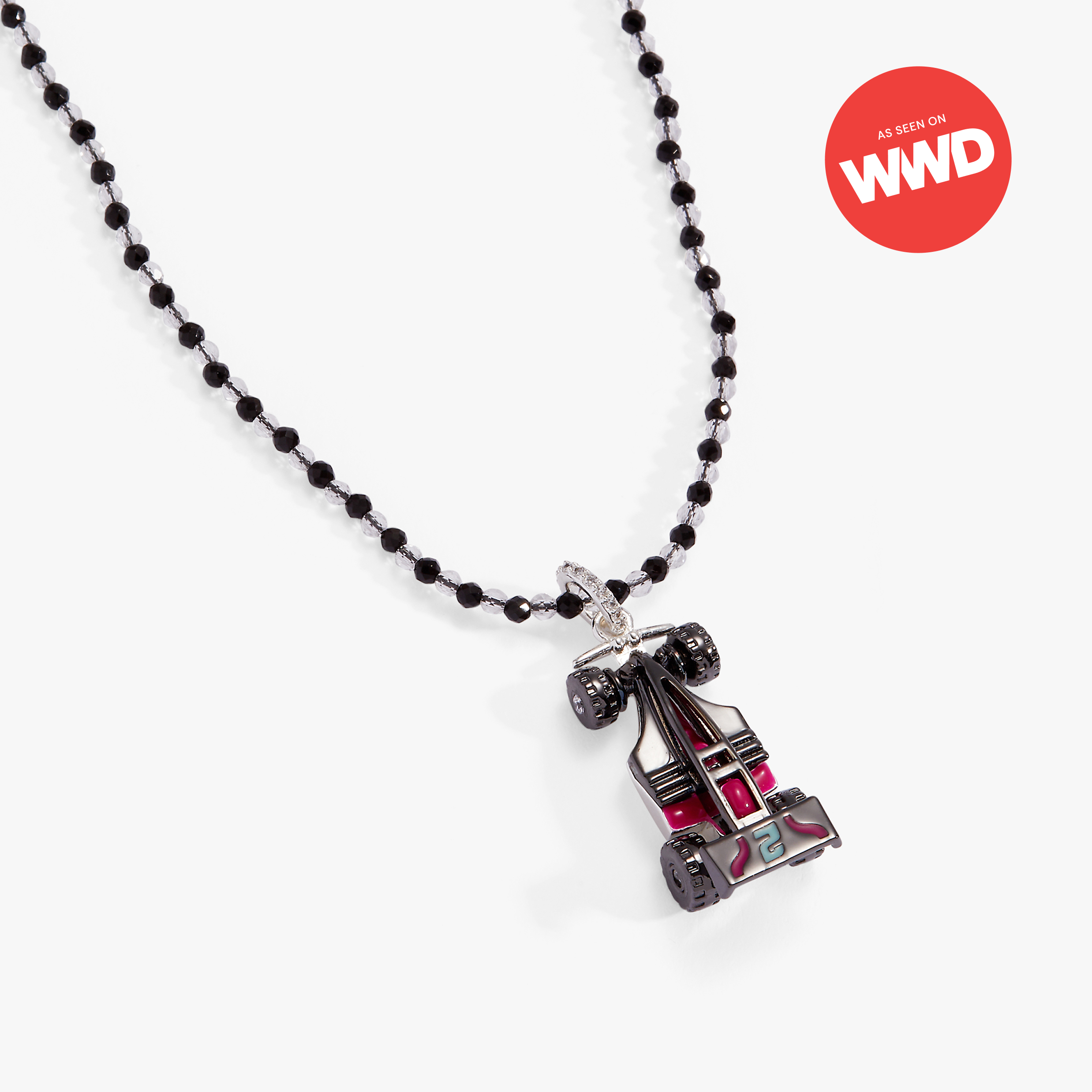 Hot Wheels™ Racecar Pendant Necklace