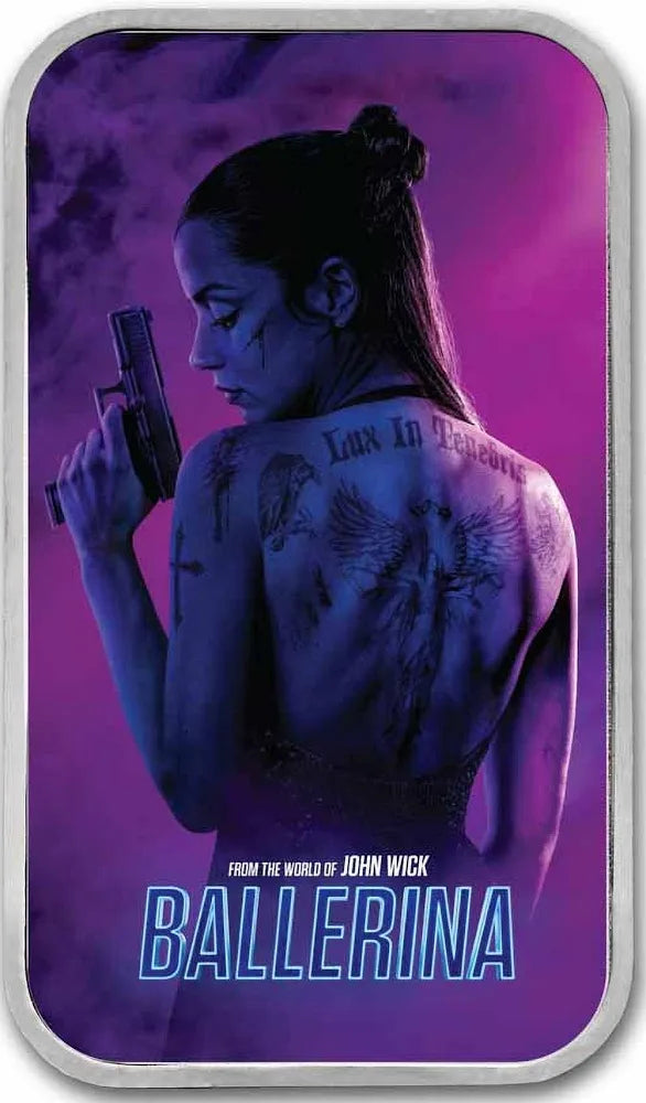 John Wick Ballerina Silver Bar 1 oz