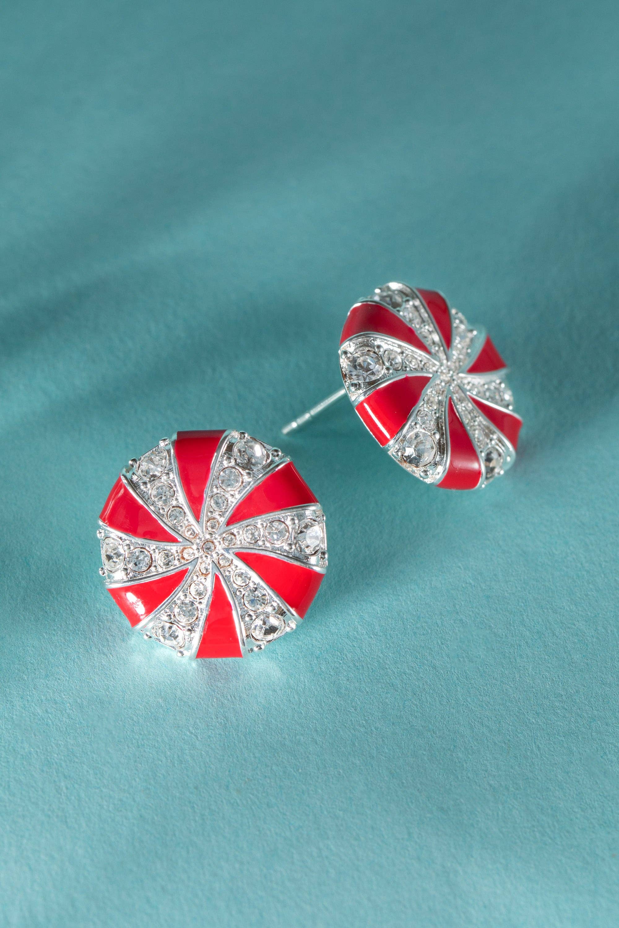 Holiday Peppermint Candy Earrings