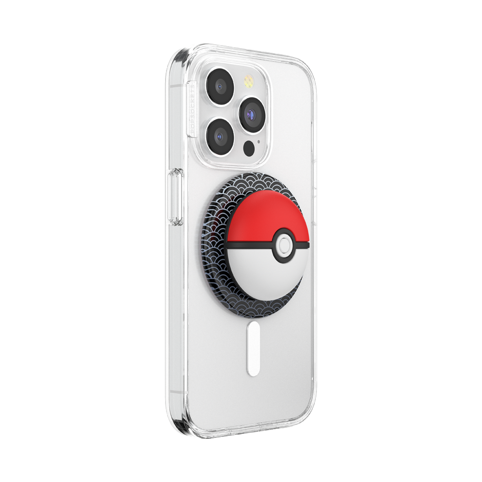 PopSockets MagSafe Phone Grip - Puffy Poké Ball Seigaiha