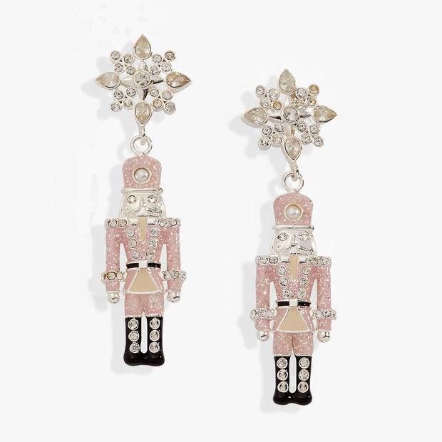 Nutcracker & Snowflake Drop Earrings