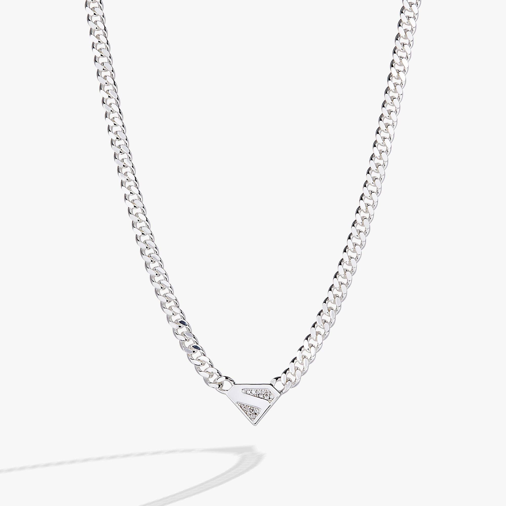 SUPERMAN™ Pave Logo Necklace