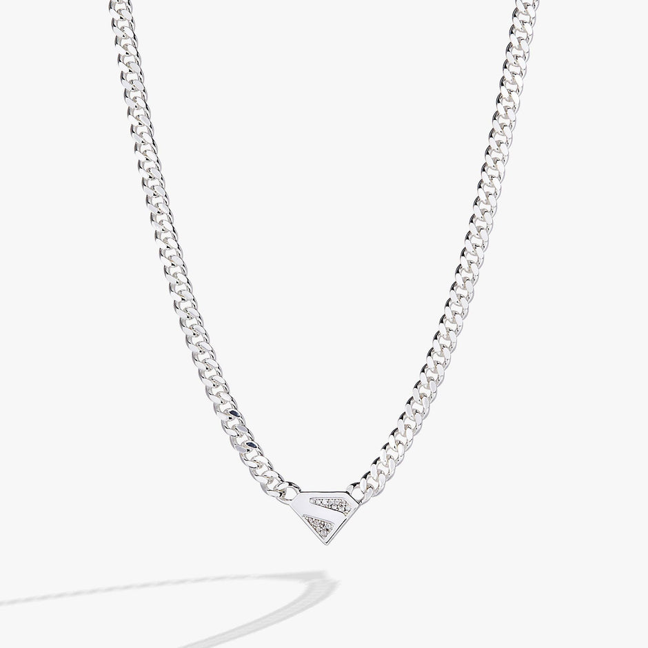 SUPERMAN™ Pave Logo Necklace